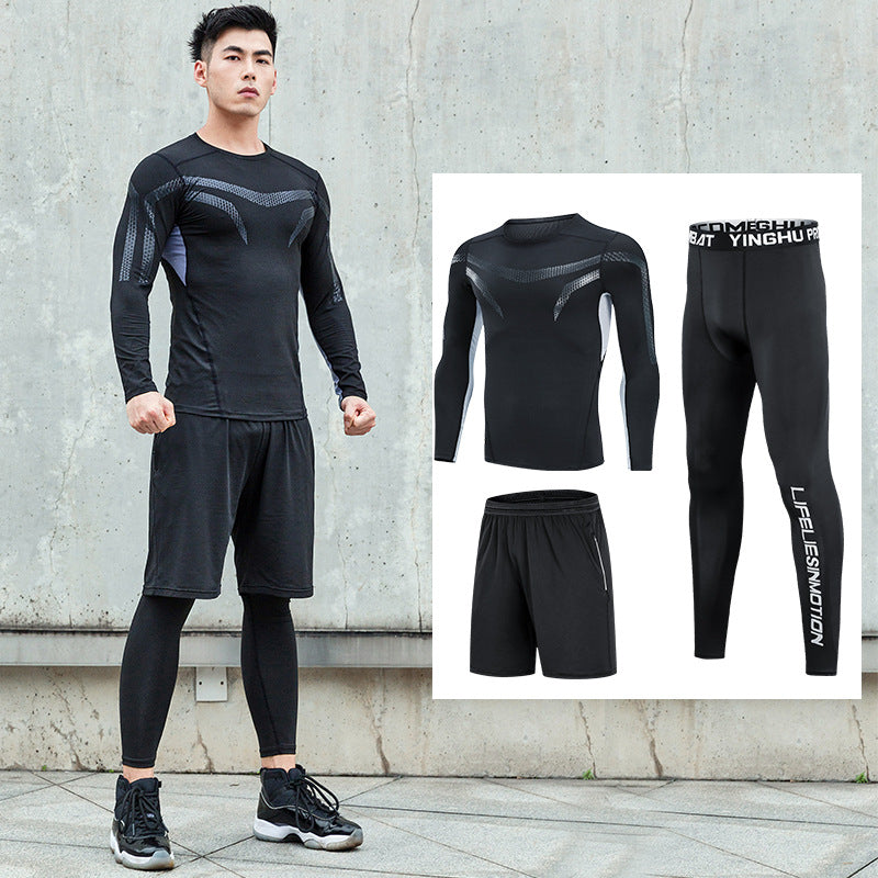 Men'S Fitness Clothing Running Sports Quick-Drying Clothing Training Clothing