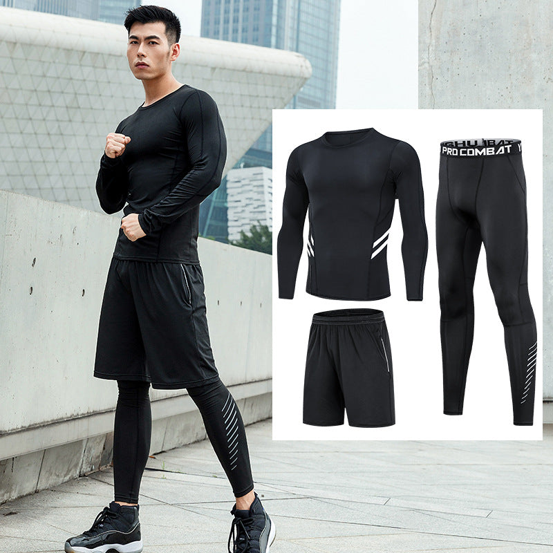 Men'S Fitness Clothing Running Sports Quick-Drying Clothing Training Clothing